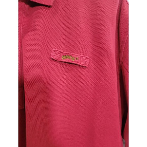 ORVIS Golf Polo Shirt Short Sleeve Red Fly Fishing Mens XL Heavy Sz Medium Clean - Picture 3 of 13